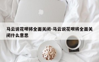 马云说花呗将全面关闭-马云说花呗将全面关闭什么意思