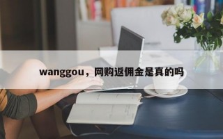 wanggou，网购返佣金是真的吗