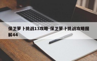 保卫萝卜挑战13攻略-保卫萝卜挑战攻略图解44