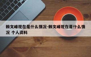 赖文峰现在是什么情况-赖文峰现在是什么情况 个人资料