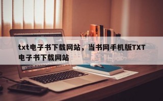 txt电子书下载网站，当书网手机版TXT电子书下载网站