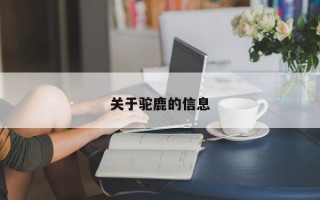 关于驼鹿的信息