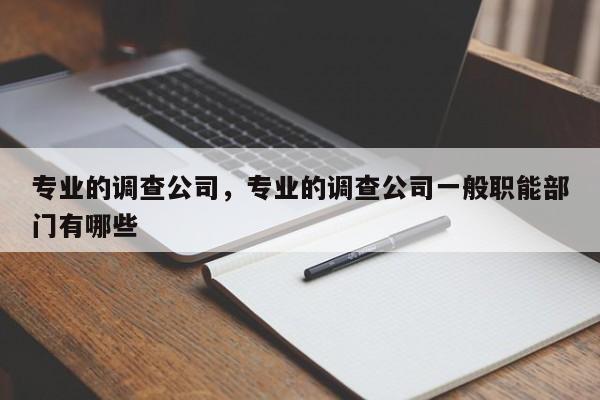 专业的调查公司，专业的调查公司一般职能部门有哪些-第1张图片